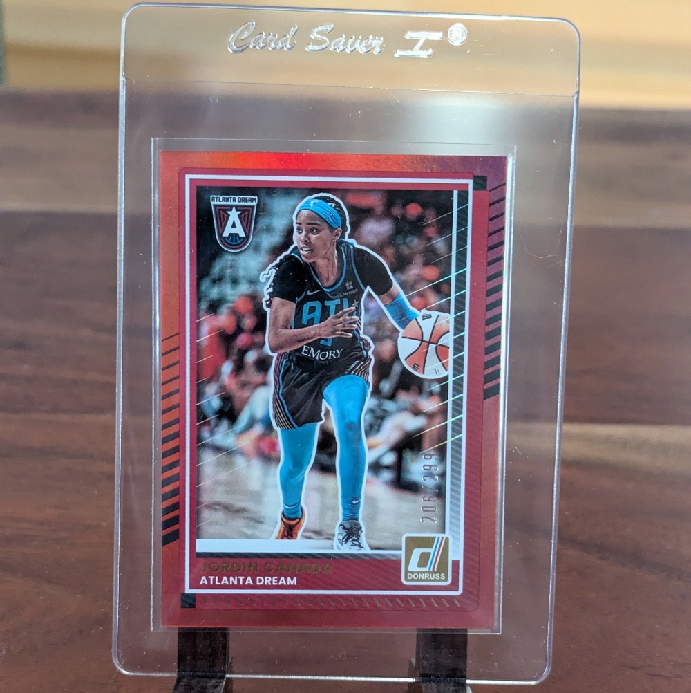 2025 Donruss Panini WNBA Jordin Canada /299 Red #18 Atlanta Dream